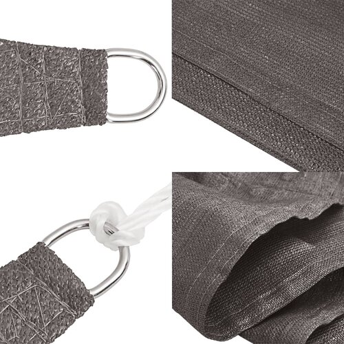  Jedro za za&amp;scaron;titu od sunca 160 g/m&amp;sup2; antracit 2 x 2,5 m HDPE Slike