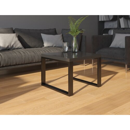 ADRK Moderna kvadratna stoli� za kavu MOARTI 60x60 - CRNA, VISOKI SJAJ-CRNA MAT Cijene