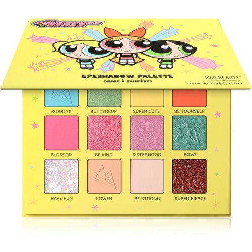 Mad Beauty The Powerpuff Girls paleta sjenila za oči 12x2.5 g Cijene