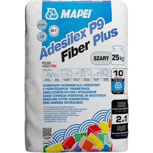 MAPEI fleksibilni lepak za keramiku adesilex P9 fiber plus sivi (25kg) Slike