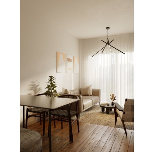  MAXLIGHT P0412 - LED luster na sajli SPIDER LED/33W/230V crna Slike