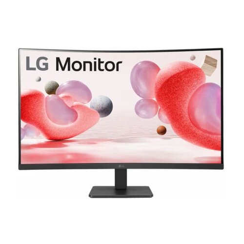 LG 31.5” Curved VA AG FHD 1920x1080@100Hz, 16:9, 3000:1, 5ms, 250 cd/m², 178˚/178˚, AMD FreeSync, 1 D-Sub, 2 HDMI 1.4, 1x3.5mm Audio Out, VESA 100x100mm, Tilt, Black, 3yw Cene
