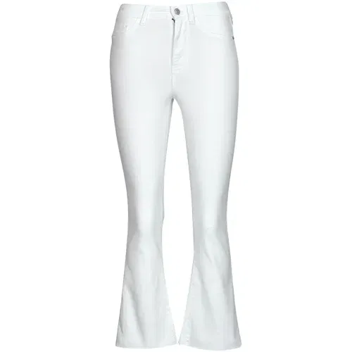 Noisy May NMSALLIE HW KICK FLARED JEANS VI163BW S* Bijela