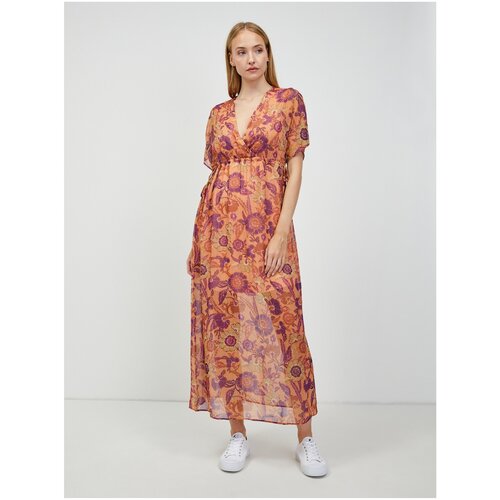 Orsay Orange Floral Maxi dress - Women Cene