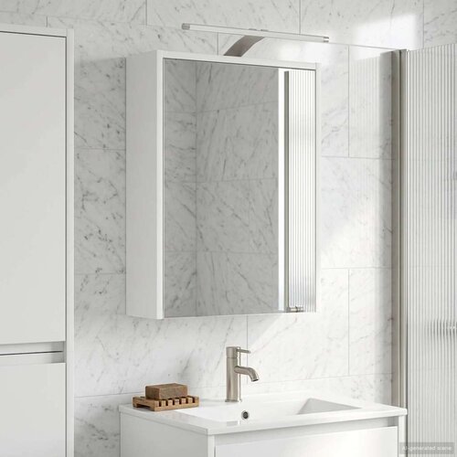  Kopalniška ogledalna omara z LED lučmi Bela 43 x 16 x 62.5 cm, (5000232815) Cene