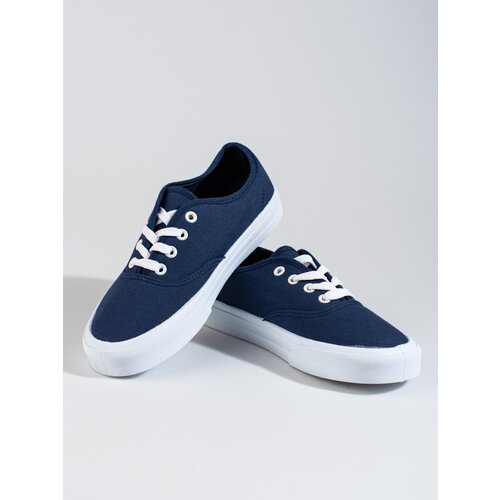 SHELOVET Classic women's tied sneakers navy blue Cijene