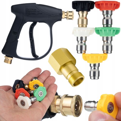 Rosfix SET PI&Scaron;TOLA IN 5 &Scaron;OB &ndash; NADOMESTNI DEL ZA VISOKOTLAČNI ČISTILNIK K&Auml;RCHER HD/HDS | 300 BAR, M22, EASY!LOCK, (5000036493) Cene