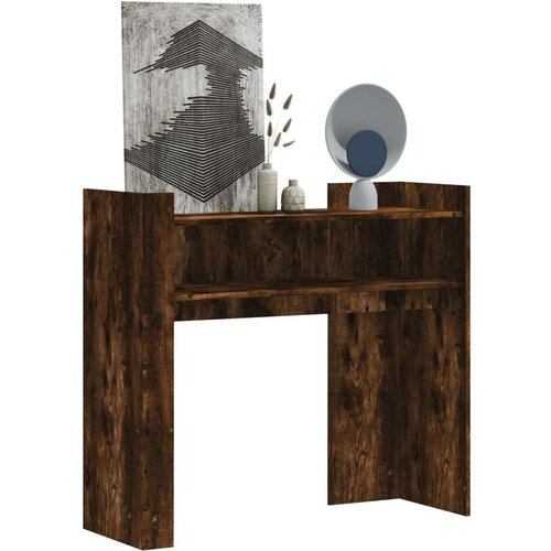 Konzolni stol boja hrasta 100x35x90 cm konstruirano drvo Slike