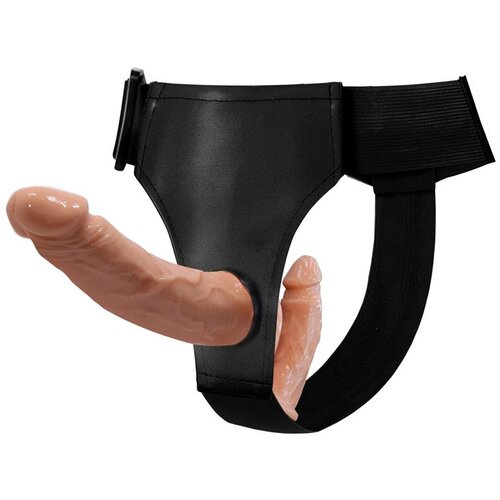 Baile Arnés z dvojnim realističnim dildo, (21078375) Cene