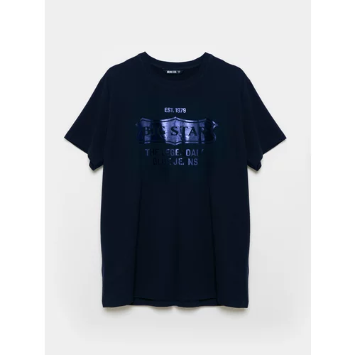 Big Star Man's T-shirt 152269 Navy Blue 403