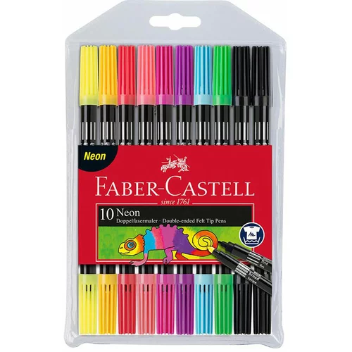 Faber-castell Flomastri Faber-Castell, obojestranski, 10 kosov