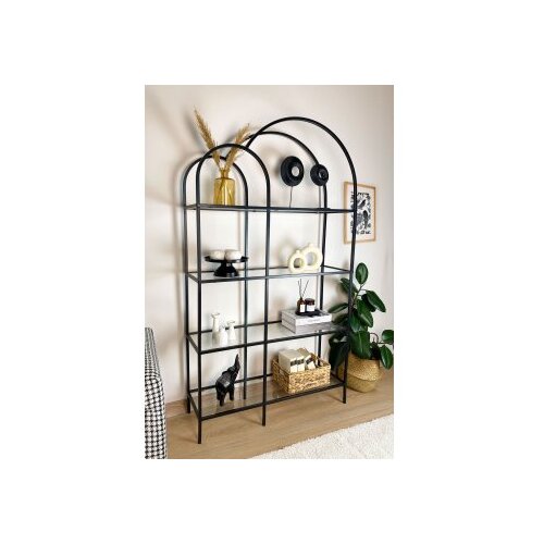 Hanah home polica za knjige twin black transparent Cene