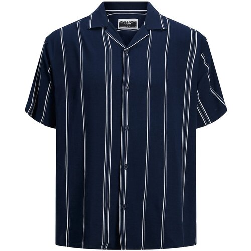 Jack & Jones Srajce s kratkimi rokavi Jcojeff Aop Resort Ss Relax Ln 12252536 Modra Cene