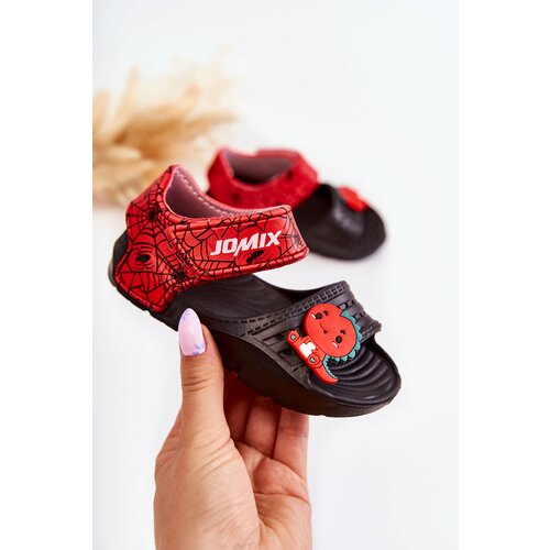 Kesi Lightweight foam children's sandals with Velcro Black Asti Cene