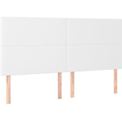  Krevet s oprugama i madracem bijeli 180x200 cm umjetna koža Slike