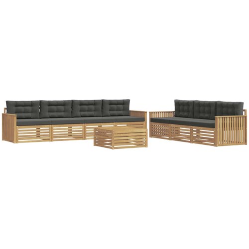  Set vanjskih sofa 8 kom. Bijela i antracit Slike