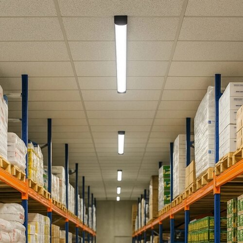  led fluorescentna svetiljka LED/36W/230V 4000K 120 cm crna Slike