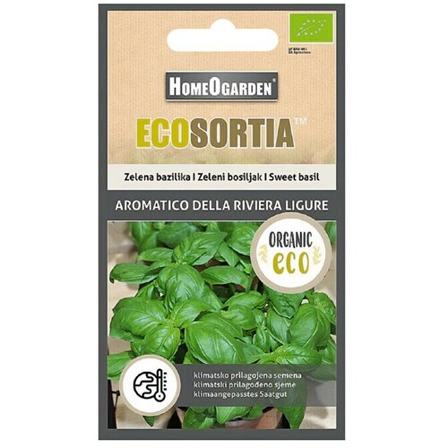 HOMEOGARDEN sjeme začinskog bilja Ecosortia bosiljak (Ocimum basilicum, Vrijeme sjetve: Veljača - Svibanj, Berba: Ožujak - Kolovoz) Cijene