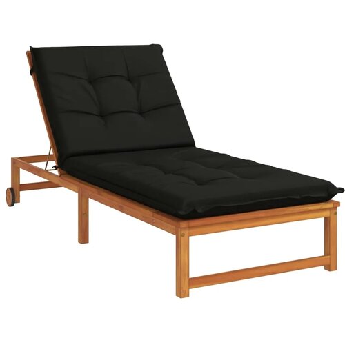  Jastučić za ležaljku GEMERT 100% poliester Crna 190 x 70 x 9 cm - Crna 190 x 70 x 9 cm Melange Slike