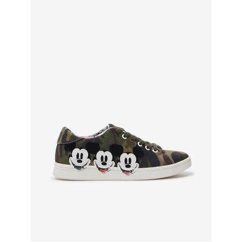 Desigual Khaki Cosmic Mickey Womens Sneakers - Women Slike
