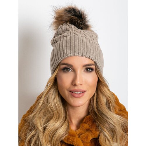 Wool Fashion Italia Cap-AT-CZ-173501.44-dark beige Slike