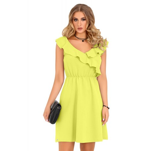 Merribel Yellow-green dress Annag Kiwi Slike