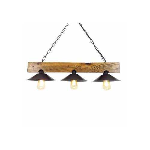 Opviq Uc Capka Avize Viseća svjetiljka, E27, 3x40W, IP20, Crna Slike