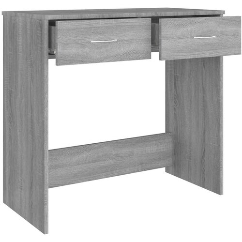  Radni stol boja hrasta sonome 80 x 40 x 75 cm konstruirano drvo Siva Slike