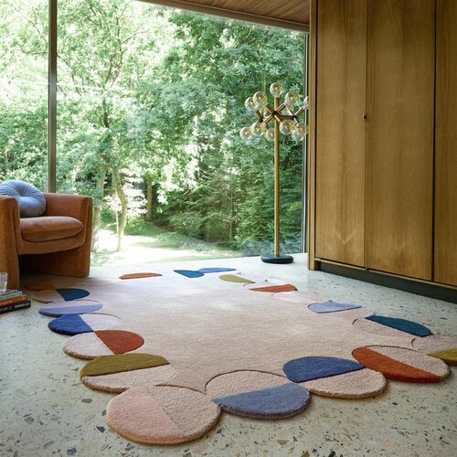 Flair Rugs Bež ručno rađen vunen tepih 160x230 cm Mia Scallop Frame &amp;ndash; Slike