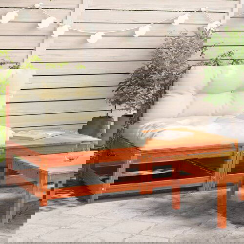 vidaXL Vrtna sofa bez naslona za ruke s jastucima i tabureom Cijene