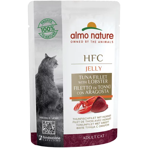 Almo Nature HFC Jelly vrečke 6 x 55 g - Tunin file & jastog
