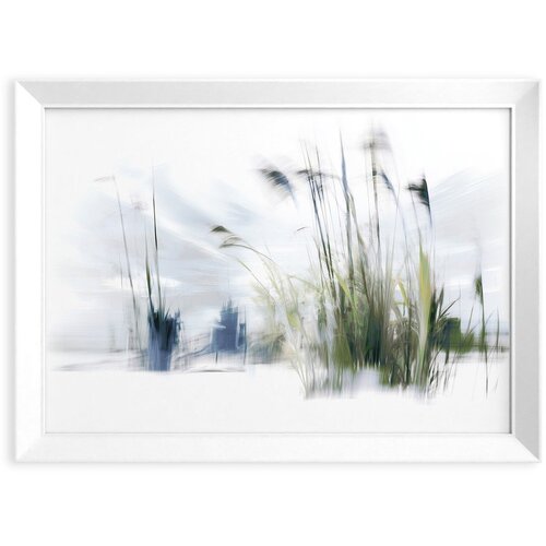 Styler Tiskana slika z okvirjem 56x75 cm Blue Grasses &ndash; Cene