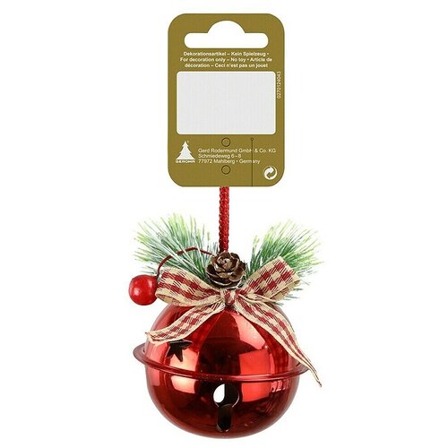  Okrasek za božično drevo Zvonček (Rdeča, Kovina, 1 kos) Cene