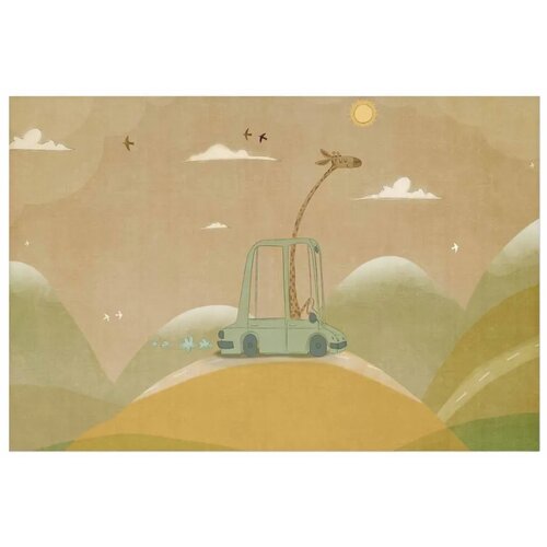  Plakat - Traveling Giraffe 60x40 Bez okvira Slike