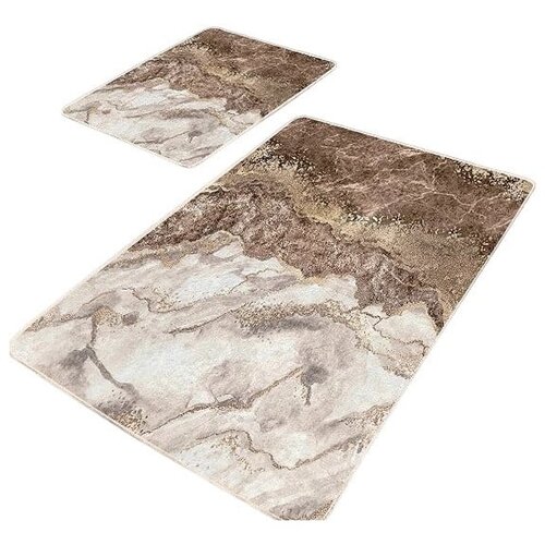 Mila Home Smeđe kupaonske prostirke u setu 2 kom 60x100 cm – Cene
