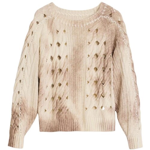 Desigual Puloverji REPRIS_JERS_DUNKELD 26SWJFX4 Bež Cene