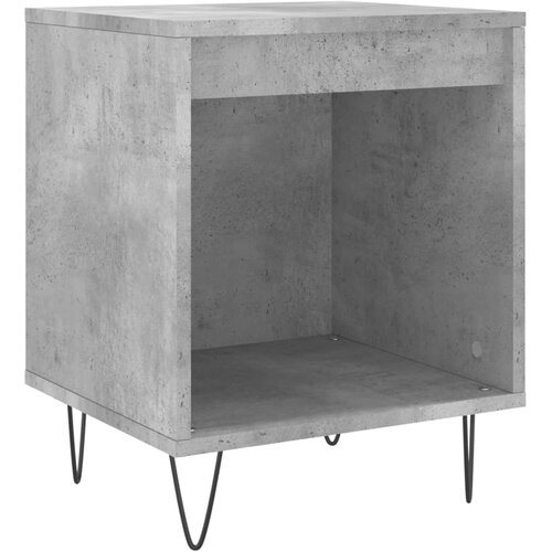 Maison Chic Nočna omarica - Nočna miza betonsko siva 40x35x50 cm inženirski les, (21688507) Slike