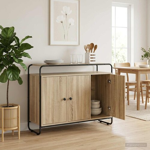  Komoda Hrast sonoma 102 x 35 x 75 cm Konstruirano drvo Cene