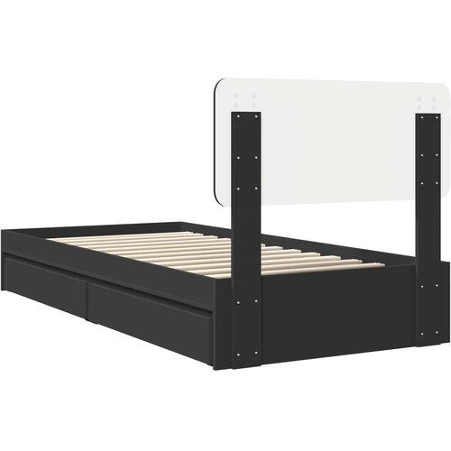  s od storage Podesivo Crna 90 x 190 cm Konstruirano drvo Slike