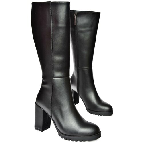 Fox Shoes R518911409 Black Women's Thick Heeled Boots Cene