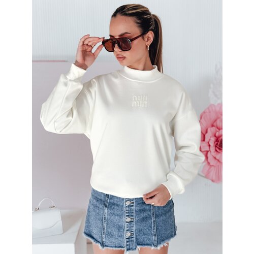 DStreet Bluza damska masełko oversize z naszywką LOVASON ecru Cene