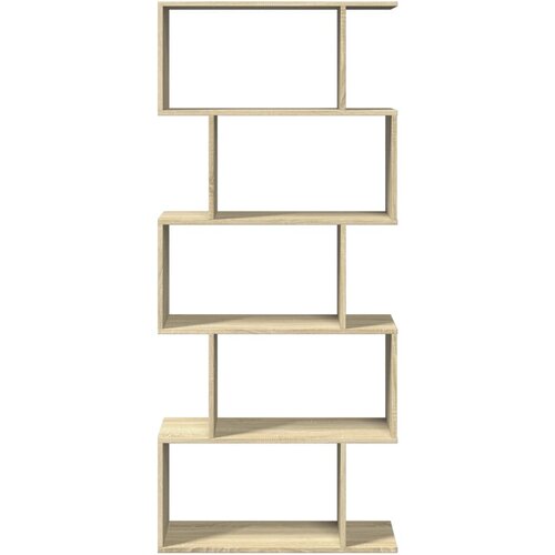 Pregrada / regal za knjige 5 razina hrast 70x24x161 cm drveni Smeđa Slike