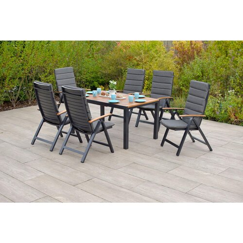Gardenson VRTNA GARNITURA ASTROS aluminij barve grafita, naravne barve Slike