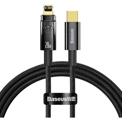 Baseus Explorer, kabel USB-C v Lightning, 20 W, 1 m (črn), (20627749) Cene