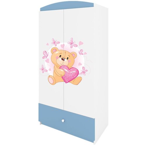 HAPPYKIDS Garderobna omara Dreamy medvedka 2 Modra Cene