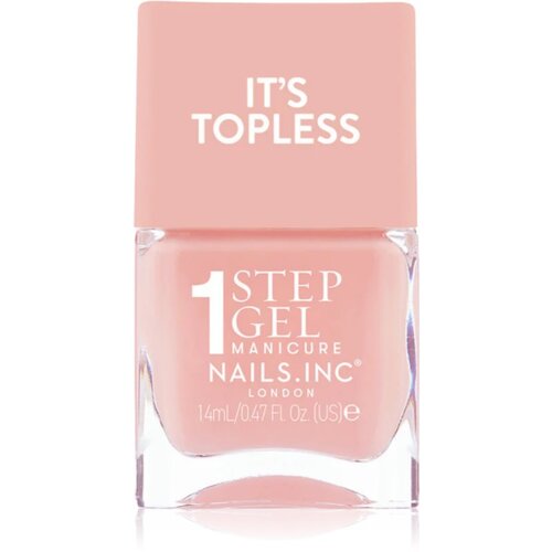 Nails Inc. It&amp;rsquo;s Topless gel lak za nokte za dugotrajni efekt nijansa Trinny 14 ml Slike