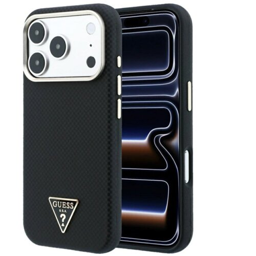 SAS CG MOBILE Maska Guess Kevlar Triangle Logo MagSafe za iPhone 17 Pro / 18 Pro crna Cene
