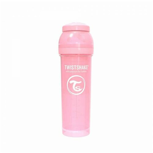 Twistshake flašica za bebe 330 ml pastel pink Slike
