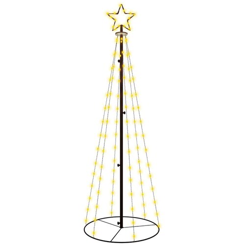  Stožasto božićno drvce toplo bijelo 108 LED žarulja 70 x 180 cm Slike