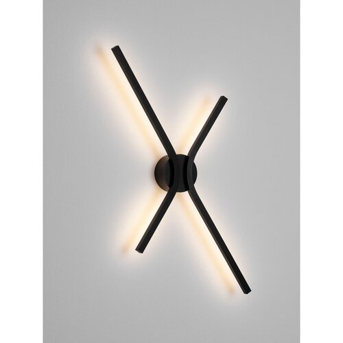 Nova Luce Mat crna LED zidna lampa aluminijska s mogućnosti zatamnjivanja Akro &amp;ndash; Slike